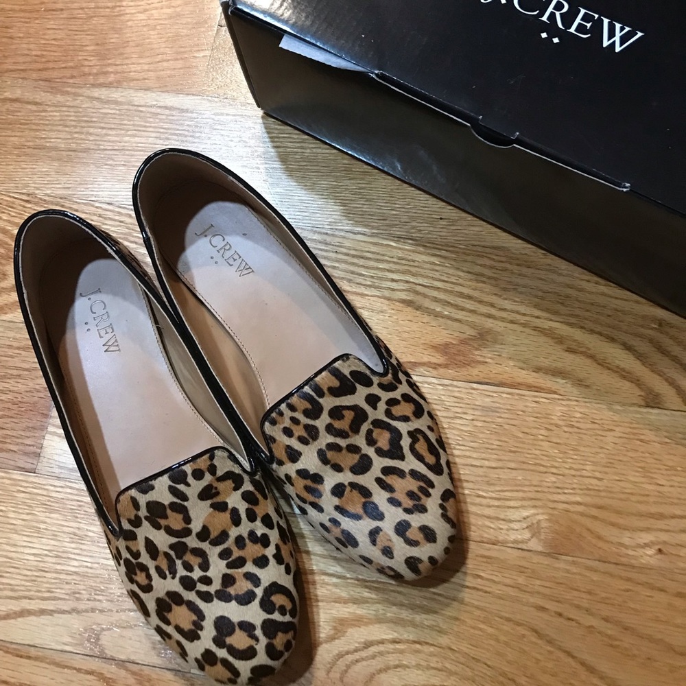 Leopard Calf Hair Cora Loafers